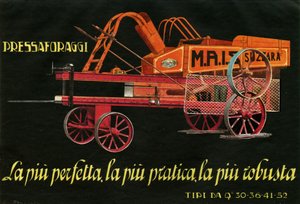 Landbruksmaskiner. Suzzara, 1925 av Unknown